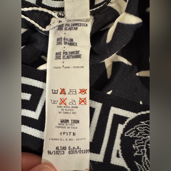 NWT Vintage Versace Mare Black and White Starfish Print Boxers - Picture 10 of 11